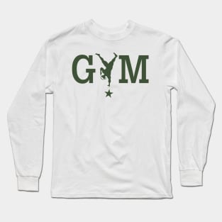 GYM STAR ARMY GREEN Long Sleeve T-Shirt